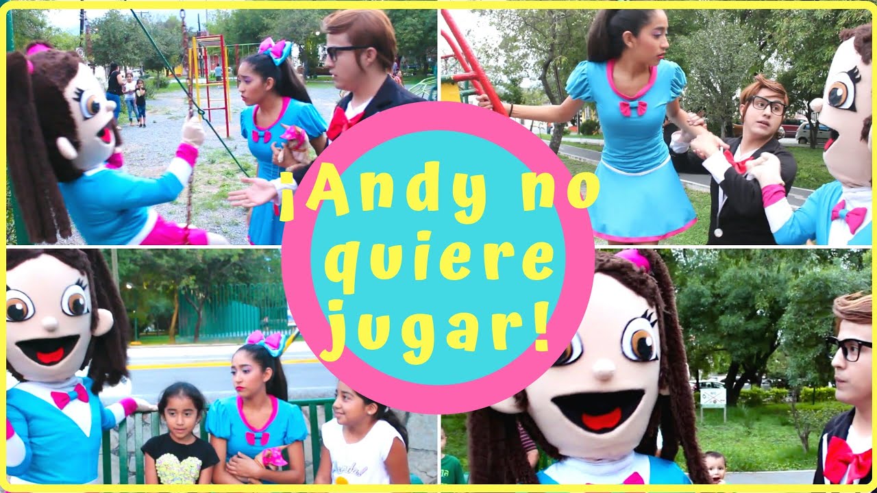 Andy no quiere jugar con la compañera en el parque