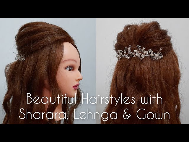 Bollywood Style Sharara Suit With Hairstyle ideas #trending #fashion # sharara - YouTube