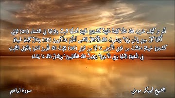 سورة ابراهيم II الشيخ أبوبكر مومني صلاة القيام ليلة 29 رمضان 1440 هـ_ الجزء 2