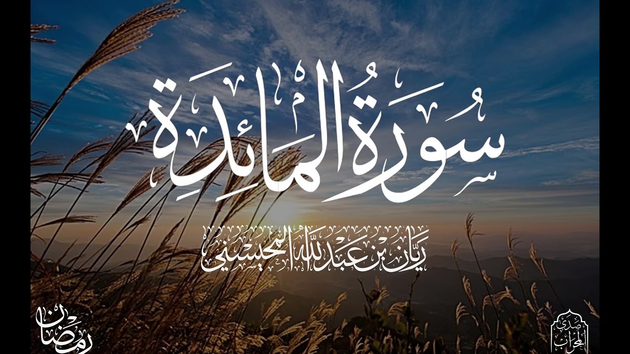 القارئ ريان المحيسني تلاوة خاشعة لسورة المائدة كاملة رمضان 1446 هـ 🎧😴