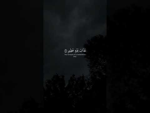 ق ل إ ن ي أ خ اف إ ن ع ص ي ت ر ب ي ع ذ اب ي و م ع ظ يم محمد ايوب سورة الأنعام