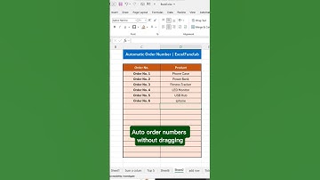 🔢 Automatic Order Number in Excel | Stop Manual Entry! #exceltips #excelfunclub #explore