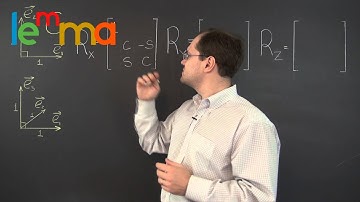 Linear Algebra 21f: Rotation Matrices in 3D for Rotations with respect to the Coordinate Axes
