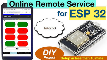 Online Web Remote for ESP32 microcontrollers | DIY IOT Project