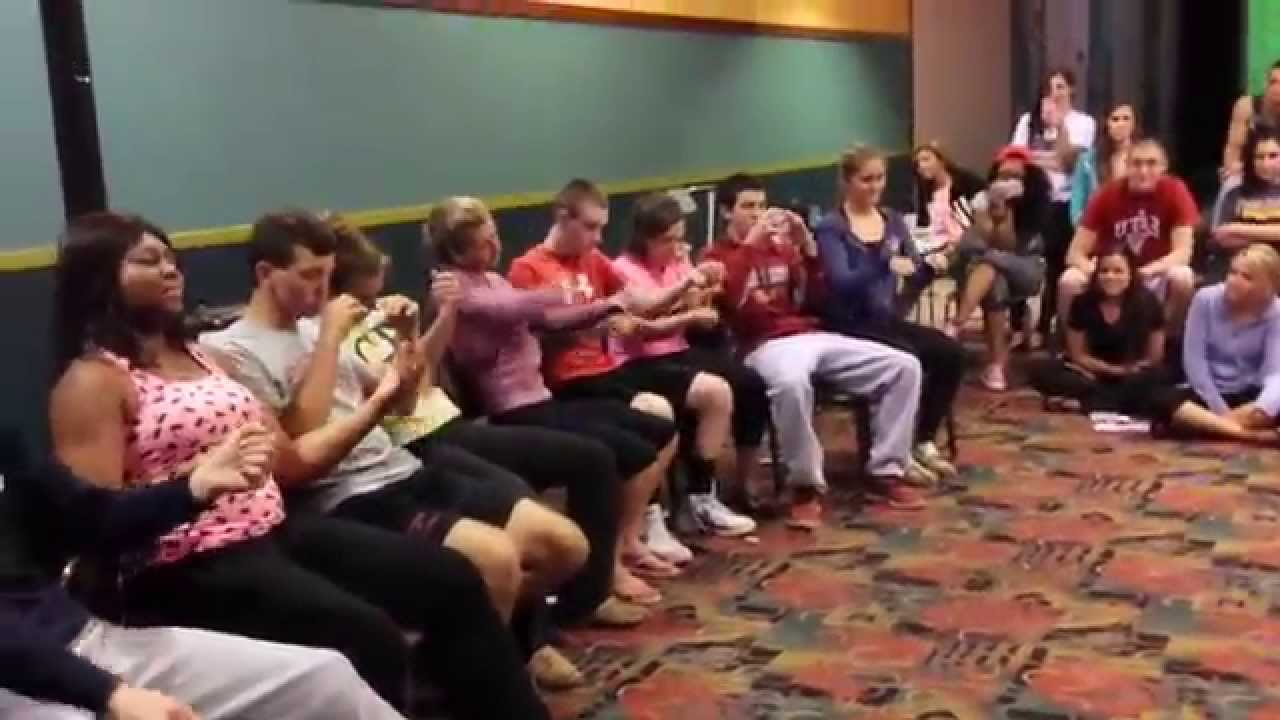 Famous musicians stage hypnosis routine