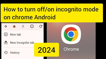 How to turn off/on incognito mode on chrome Android 2024 ||How to go incognito on google chrome