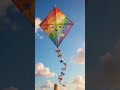 Cute Flying Kite Goes Up Up Up! 🪁 | Kids Animation Short #shorts #kids #kidsanimation #youtubeshorts