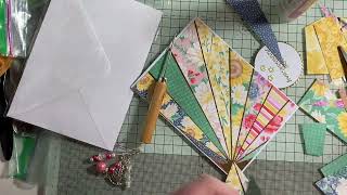 Sunburst card. Scrap/stash buster