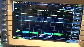 I try to write long I2C sequence in the oscilloscope