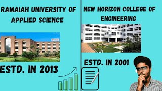 New Horizon v/s M.S.Ramaiah University || Honest Review || Anurag Thakur ||