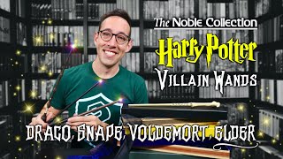 Harry Potter Villain Wands | Draco, Snape, Voldemort, the Elder Wand | Noble Collection