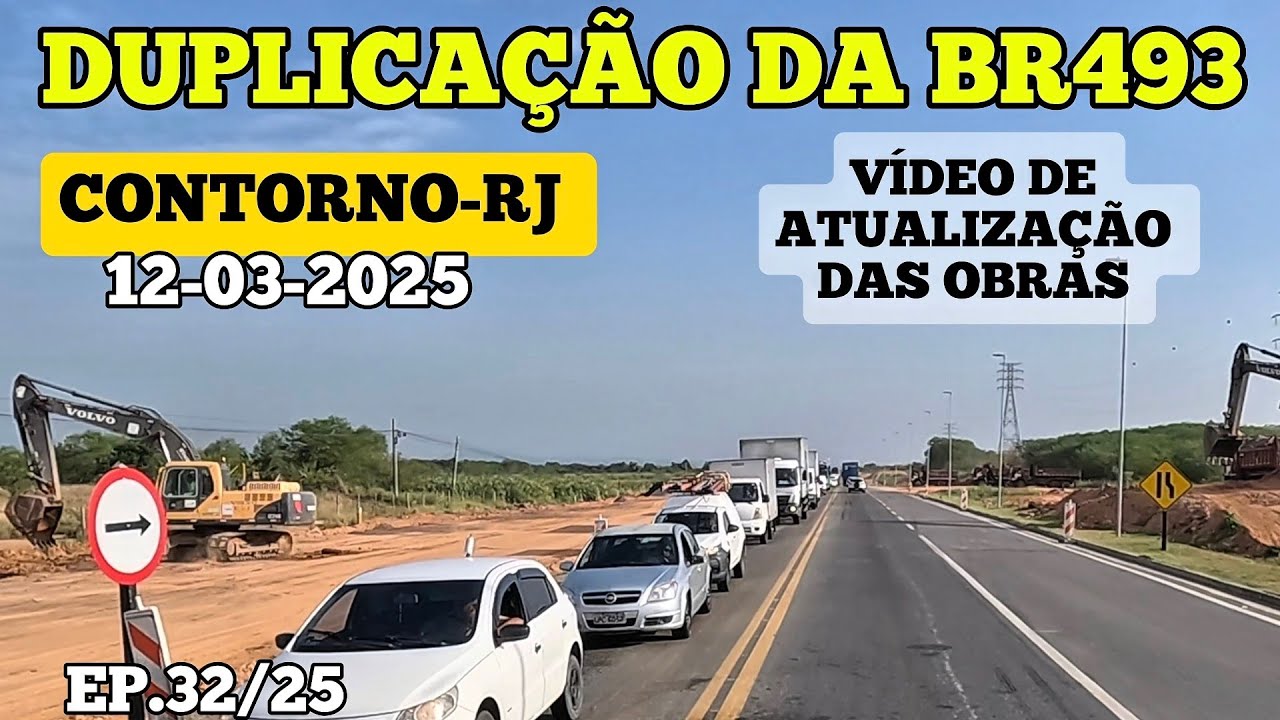 CONTORNO RIO DE JANEIRO BR493 OBRAS DE DUPLICAÇÃO #contorno #riodejaneiro  #duplicação #ecoriominas