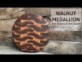 Walnut End Grain Round Cutting Board, Functional Kitchen ART