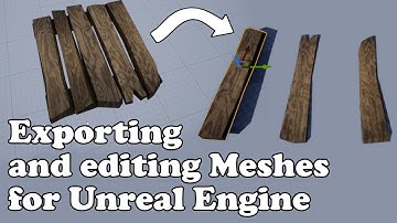 Easily export Unreal Engine meshes and edit them in Blender