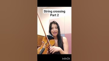 Violin tutorial. String crossing Part 2 #violintutorial #violin #music