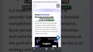 👉 Do you want to try this AI tool?  ✅ Check out our link in bio! #swot #research  #marketing #AI