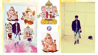 Ganesh chathurti photo editing tutorial • Ganesha photo edit ase kare background • by pec tutorial screenshot 4