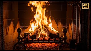 4K Cozy Fireplace 🔥 Crackling Fire Sounds • Loopable Ambience | The Burning