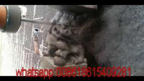 4 axis linkage cnc router 3d lion sculpture