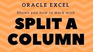 How to Split a column in Excel