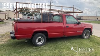 1998 Chevrolet 1500- Selling at our Fall 2024 Online-Only Machinery Consignment Auction