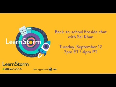 Back-to-school fireside chat with Sal Khan - Back-to-school fireside chat with Sal Khan