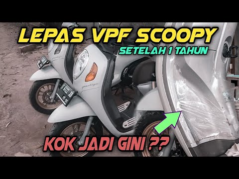 LEPAS STICKER VPF SCOOPY - SETELAH 1 TAHUN TERPASANG | Video ADB - YouTube