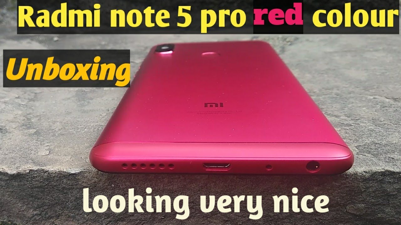 Unboxing Redmi note 5 pro red colour variant. Mi redmi note 5 pro red ...