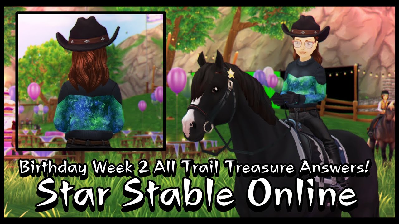 [Star Stable Online] Birthday Week 2! All Trail Treasure Hunt Answers & Buying The App Connemara!