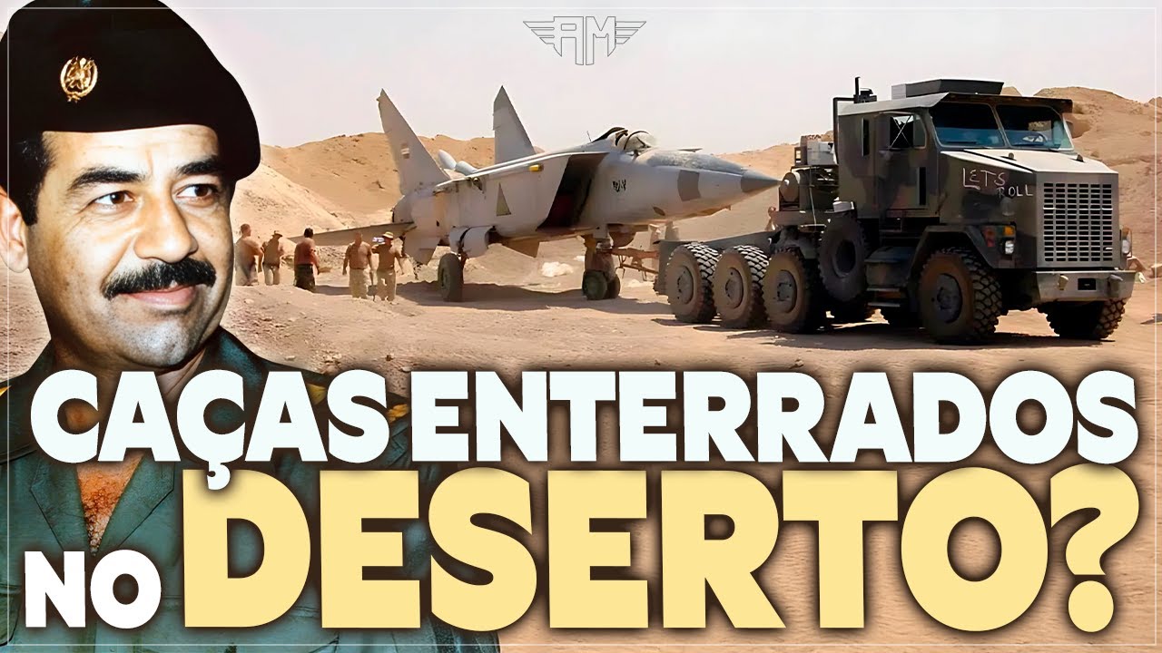 O MISTÉRIO DOS CAÇAS DA FORÇA AÉREA IRAQUIANA ENTERRADOS NO DESERTO EM PLENA GUERRA DO IRAQUE!