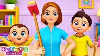 clean up song let s clean our room kids songs meeko s family