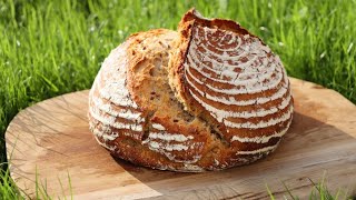 Das beste Mehrkornbrot ohne Kneten backen - sehr saftig und aromatisch / Multigrain Bread Recipe
