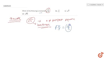 Which of the following is irrational?  ltmath gt   ltmrow gt       ltmsqrt gt        ltmro