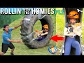 ROLLING my Sister Down a Hill in a Gigantic TIRE! (FV FAMILY FUNNY Tractor Crossfit Tire Vlog)