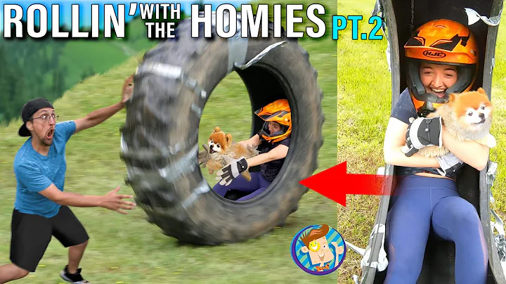 ROLLING my Sister Down a Hill in a Gigantic TIRE! ...