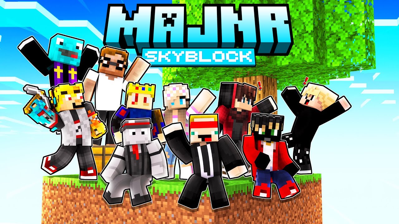 moje první 3 dny na MAJNR Skyblock 🎉✌️