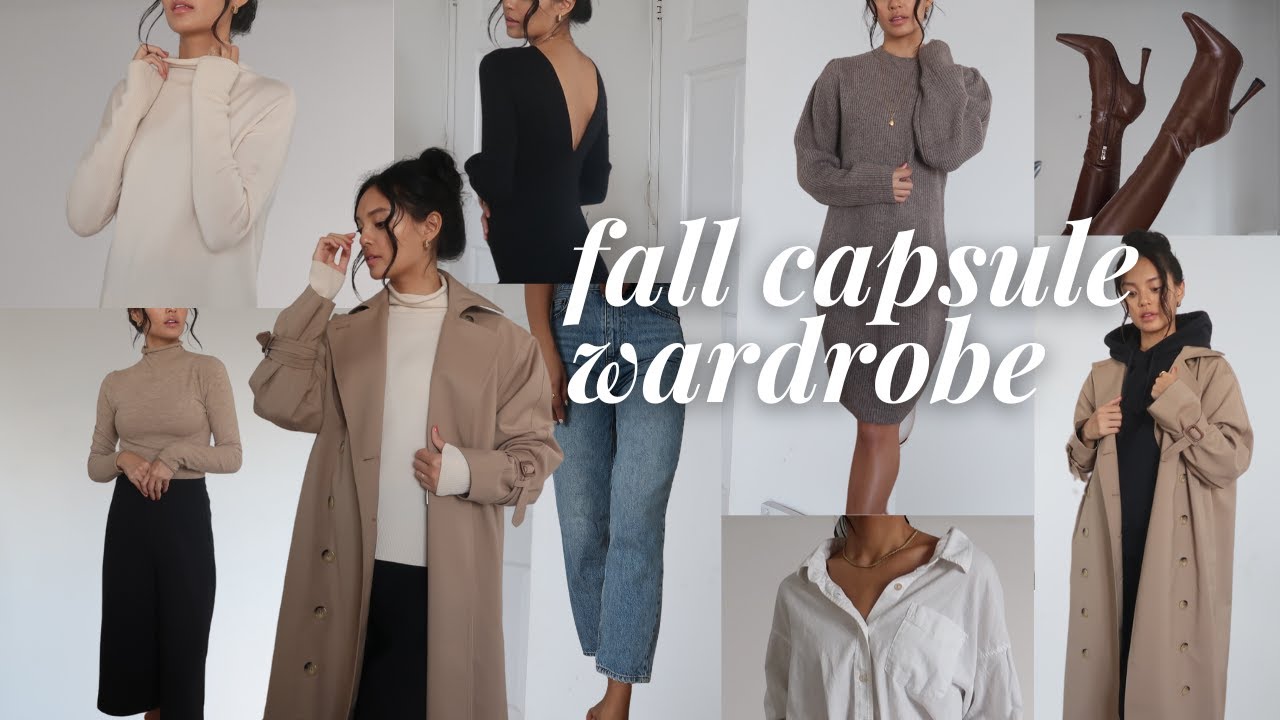 my ENTIRE 18-piece fall capsule wardrobe  minimalist tips for A/W fashion  