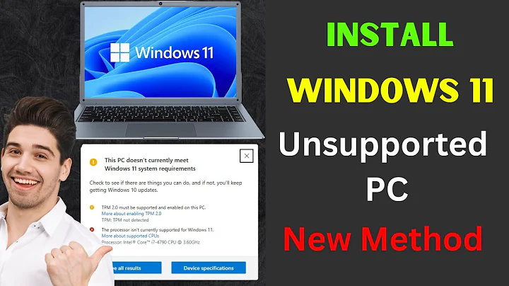 Install Windows 11 on Unsupported PCs (Bypass TPM, Secure Boot & CPU Checks) - Easy  Method