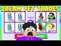 Trading NEON DIAMOND UNICORN in A RICH ADOPT ME SERVER! (SO MANY TRADES)