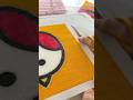 昼の作業室13☀️枠から外すわくわくの瞬間😚✂️✨#asmr #punchneedle #shorts