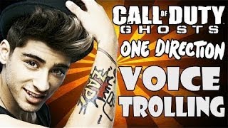 ONE DIRECTION  Zayn Malik  Playing Call of Duty GHOSTS! - (Funny voice TROLLING)
