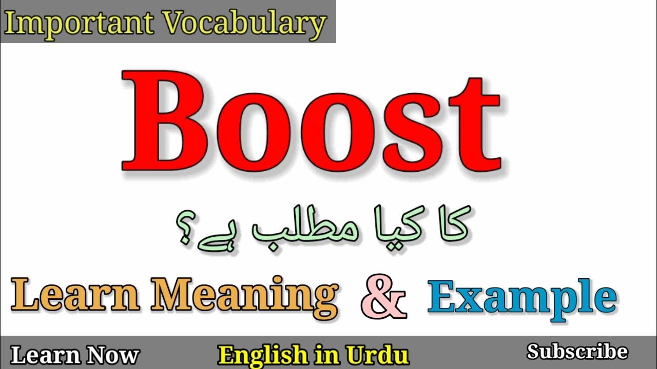 He Wanted To Boost Meaning In Hindi He Wanted To Boost Meaning In Hindi