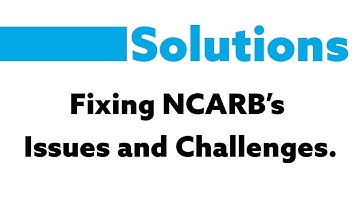 SOLUTIONS to NCARB