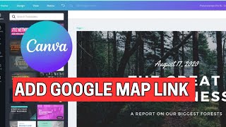 How to Add Google Map Link in Canva 2024?