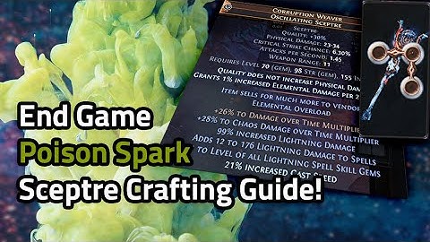 End Game Poison Spark Sceptre Crafting Guide! - Path of Exile 3.20