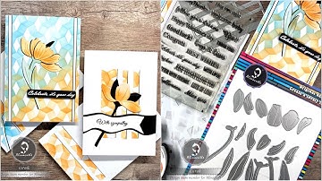 Easy Card Background Creation | Amazing layering stencils Techniques @cisvolk #Alinacutle®