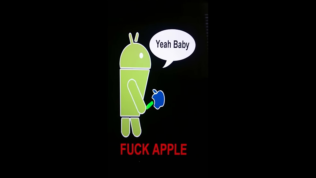 Funny android fucking apple boot animation