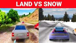 LAND VS SNOW CAR RACING screenshot 5