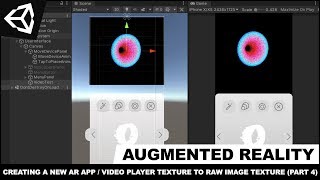 Unity3d with AR Foundation - VFX AR App And Adding A Video Player To Raw Image Texture (Part 4) screenshot 5