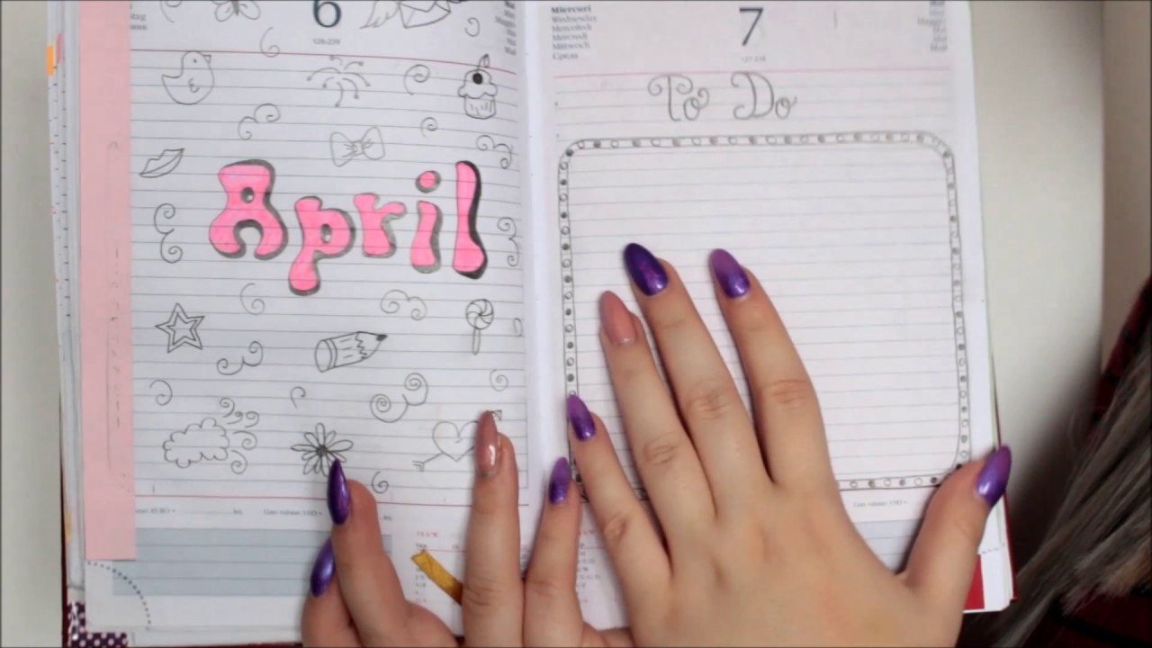 ✎Agenda mea | Aprilie 2017 | Cum ma organizez?